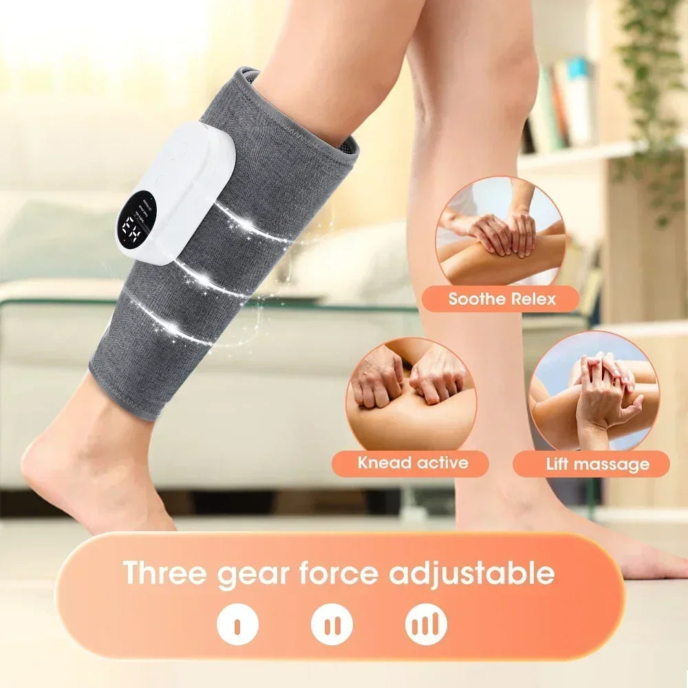 Eletric Calf Massager 360 Degree Air Pressure Heated Kneading