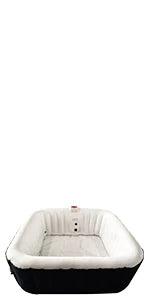 Inflatable Hot Tub Spa | Personal High Powered Jetted Bubble | 265 Gallon | Black