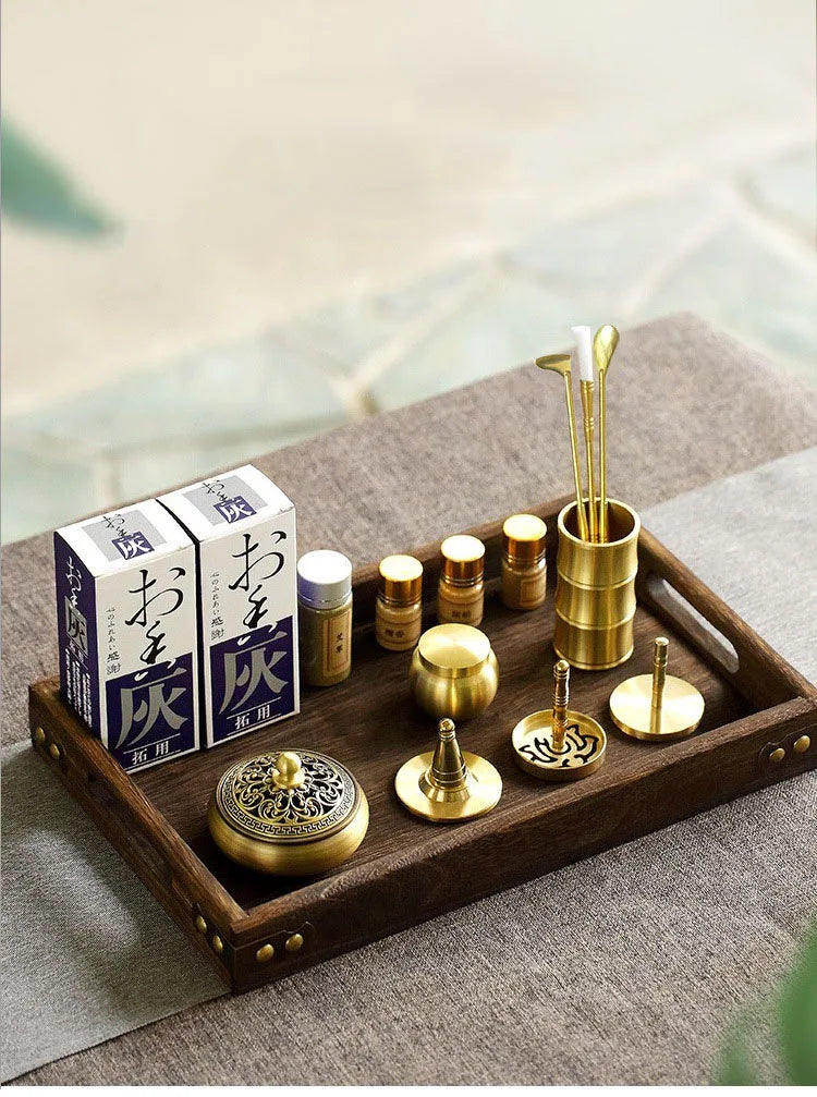 Brass Incense Burner Set – Aromatherapy & Meditation Kit