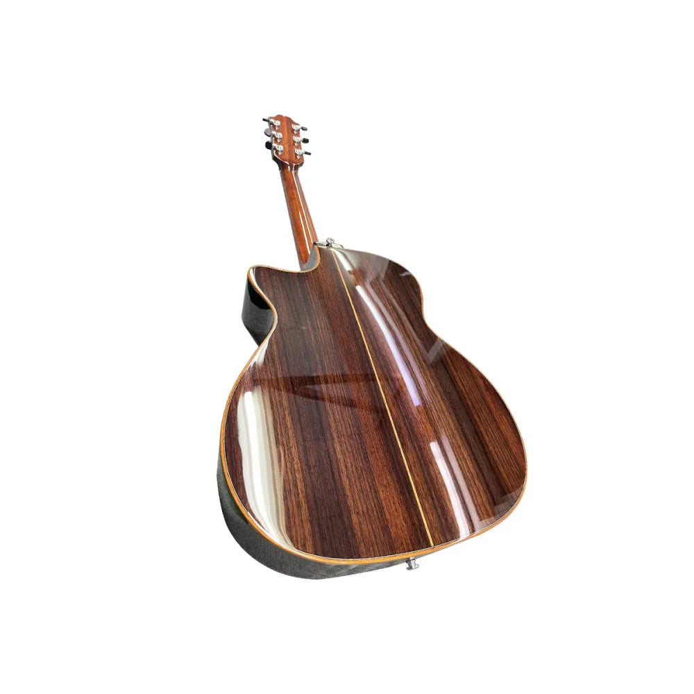 6-String Beginner Solid Spruce Classic Acoustic Guitar Rosewood Fretboard Colored Finish Right
