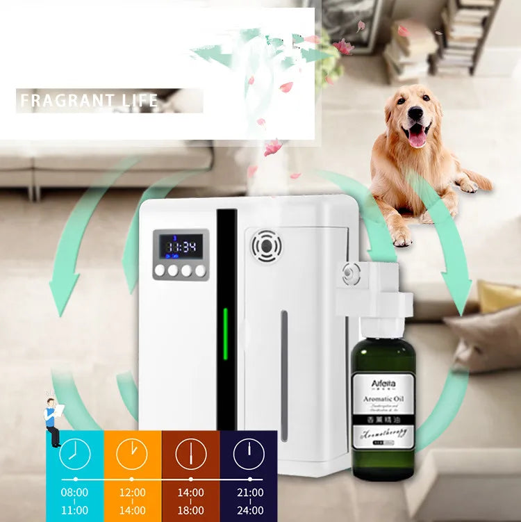 160ml Waterless Scent Diffuser Bluetooth Wall-Mounted Fragrance Machine