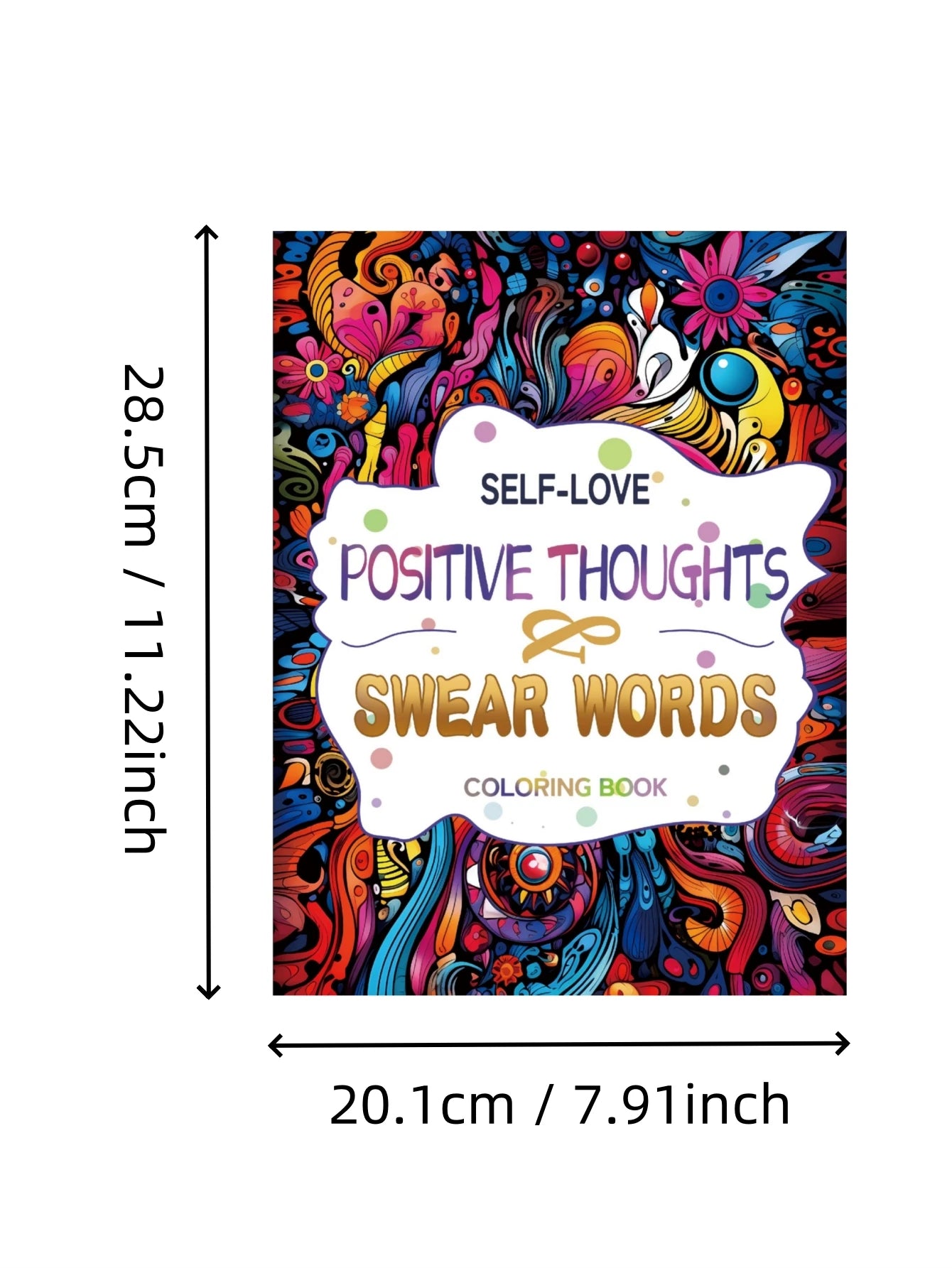 1pc Positive Thoughts Art Coloring Book Gift For Holidays