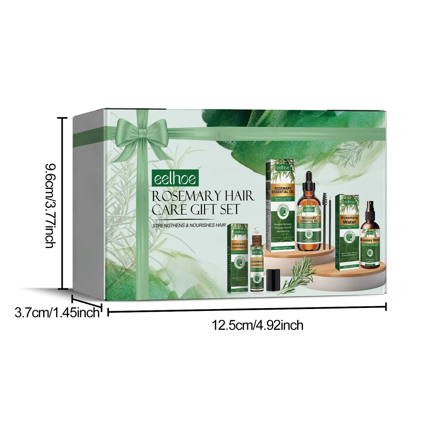 Rosemary Hair Care Set Contains Rosemary Hair Roller Spray
