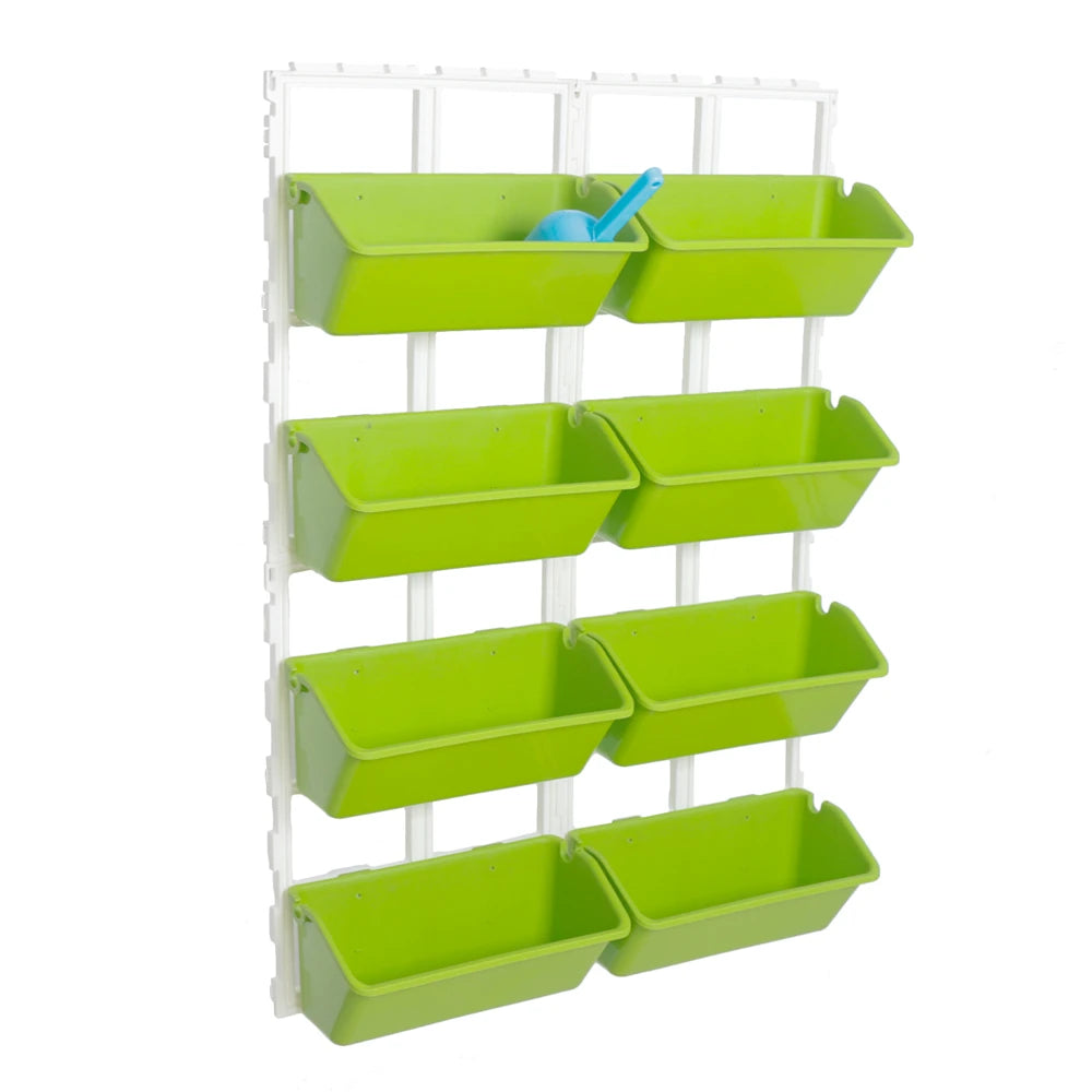 4 Tier Wall-Mounted Elevated Garden Planter Vertical Pots
