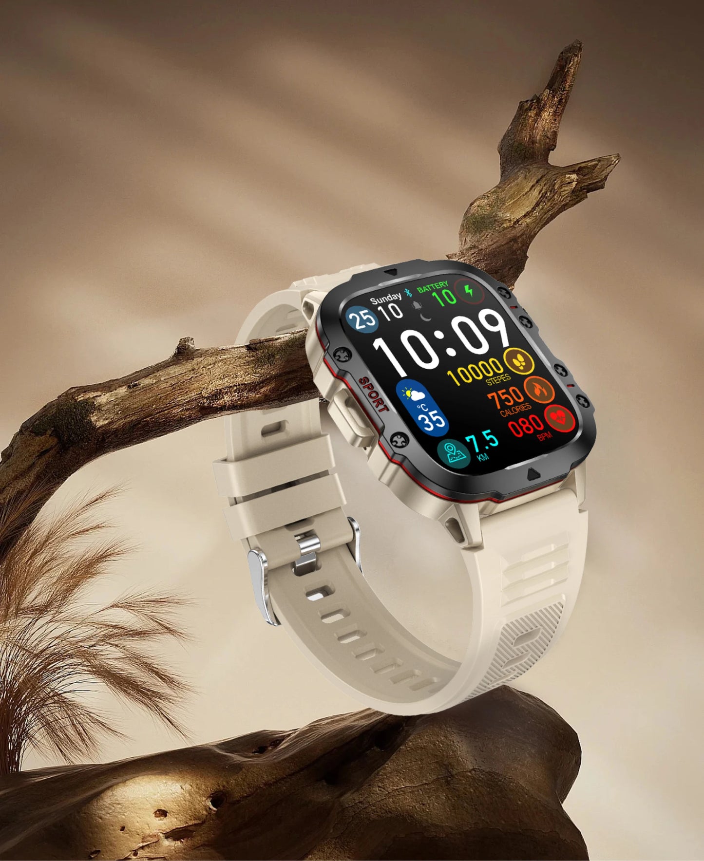 2024 New Smart Watch Men IP68 5ATM Outdoor Sports Fitness Tracker Health Monitor 1.96" BT Call Smartwatch