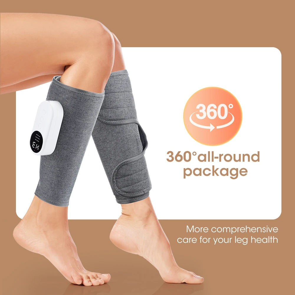 Eletric Calf Massager 360 Degree Air Pressure Heated Kneading