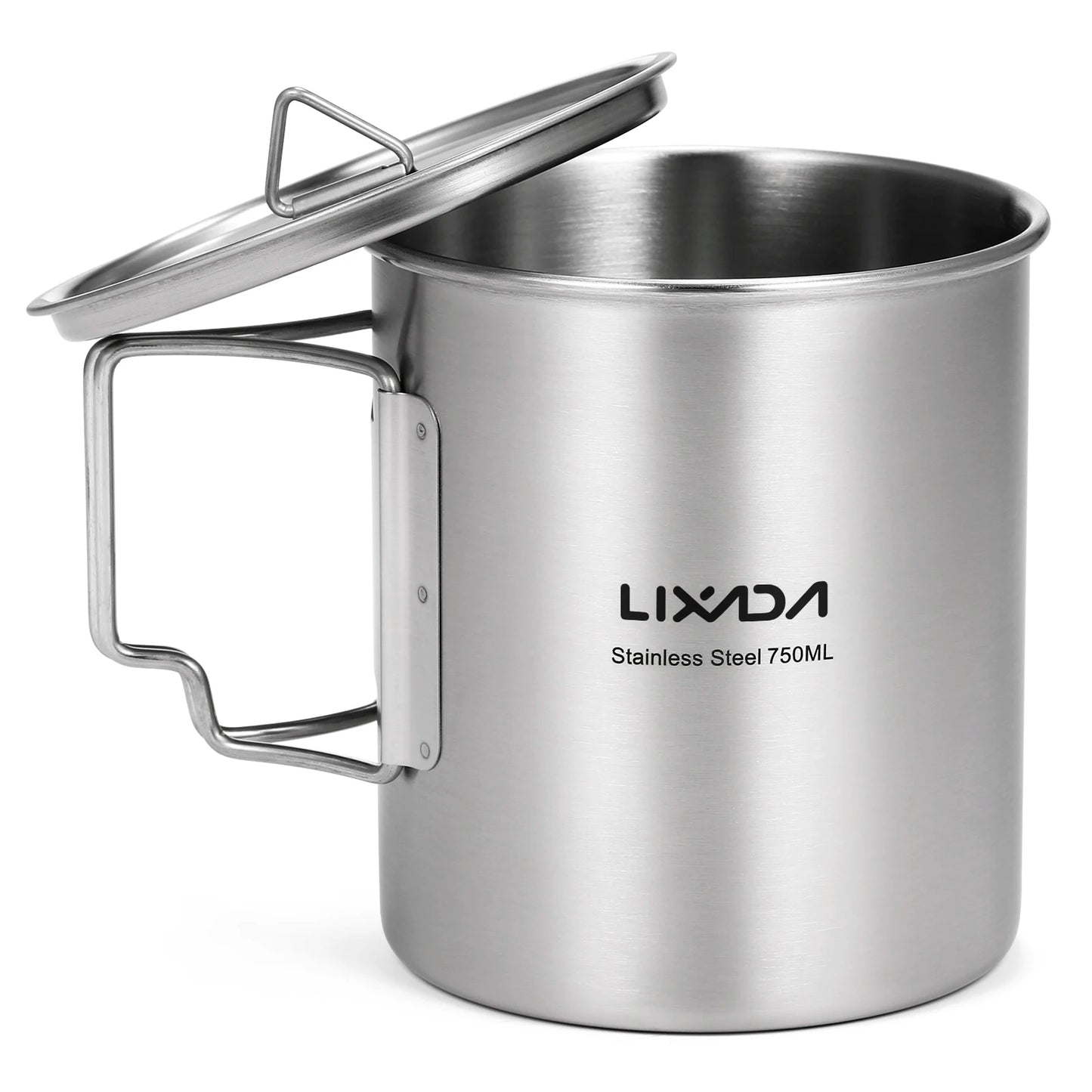 Lixada 750ml Outdoor Stainless Steel Water Cup Mug with Lid