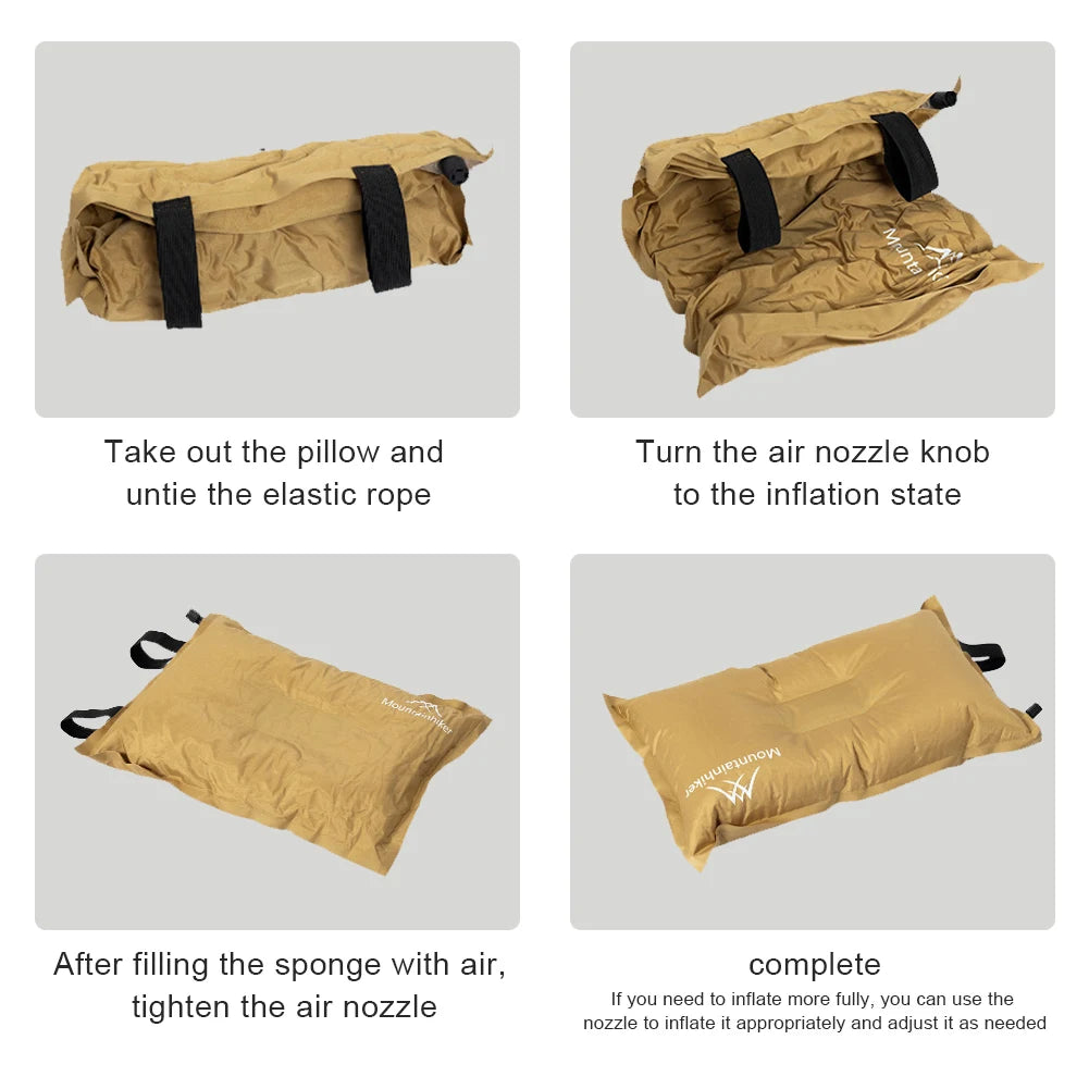 Camping Inflatable Pillow Comfortable Automatic Inflatable Pillow
