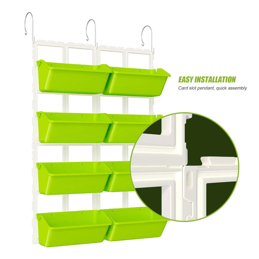 4 Tier Wall-Mounted Elevated Garden Planter Vertical Pots