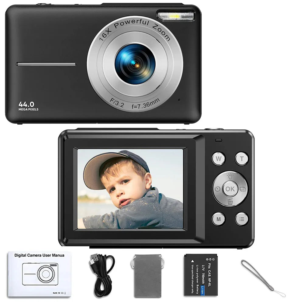 HD 1080P Digital Camera - Perfect for Kids and Beginners