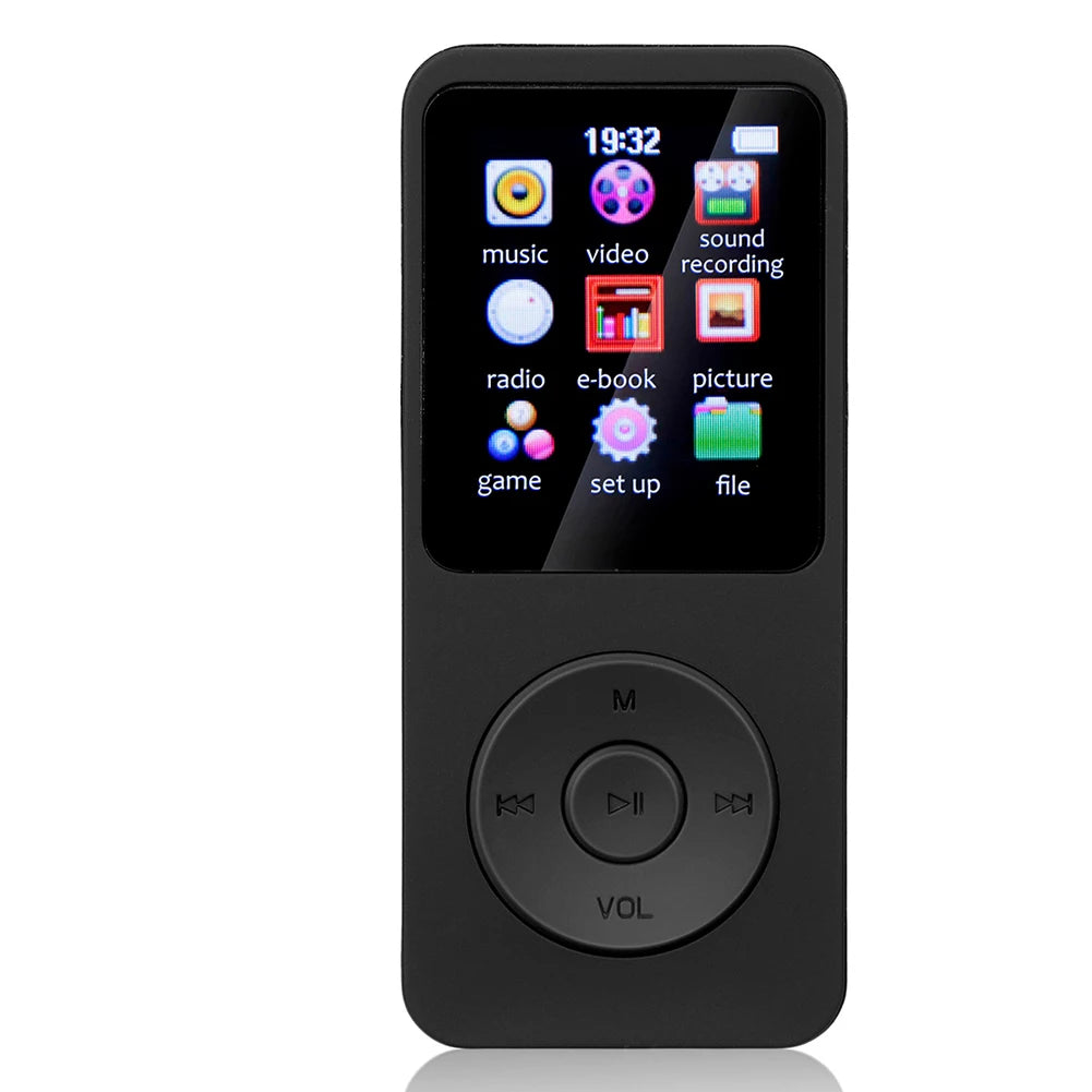 MP3 Player with Bluetooth 5.4 Speaker FM Radio E-Book Recording