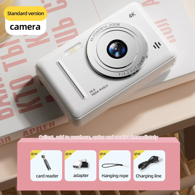 4K Retro CCD Portable Digital Camera