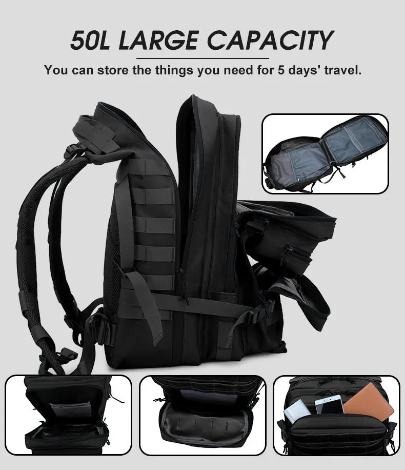 Tactical Backpack Large Capacity Waterproof Multi-functional Bags