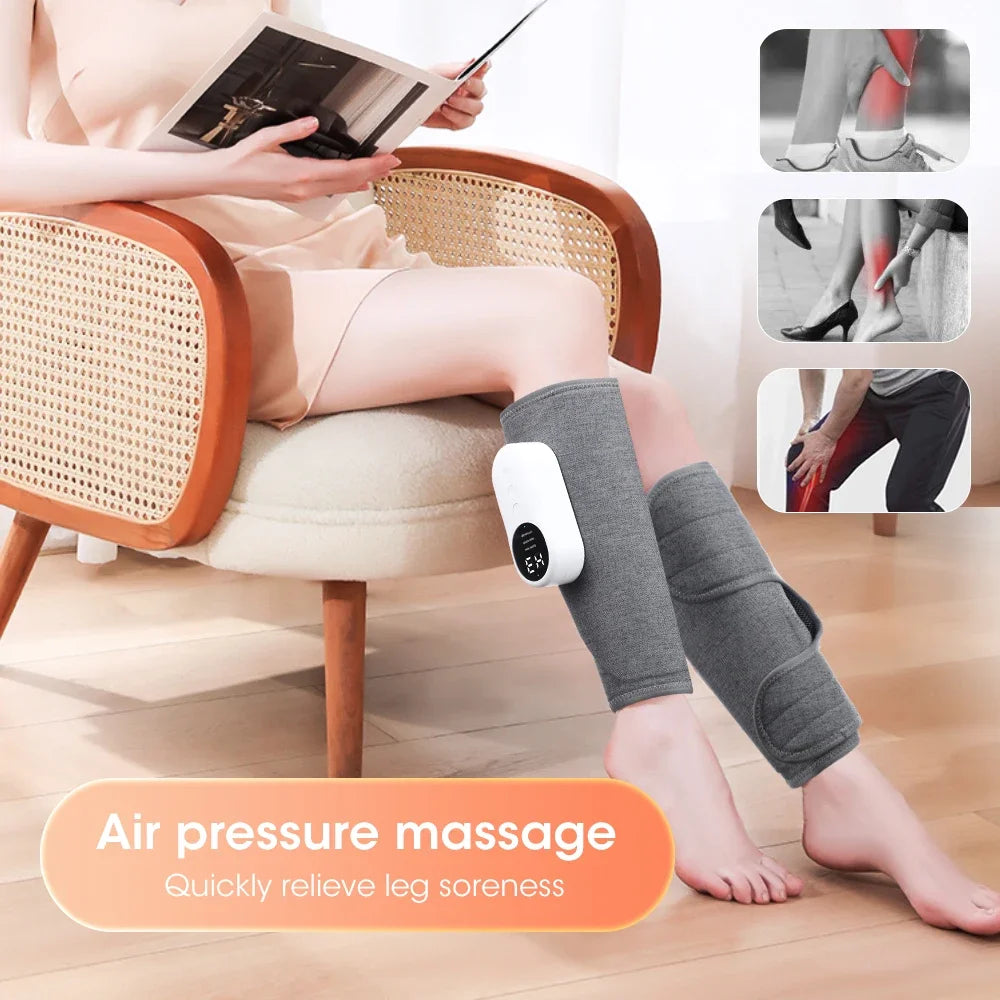 Eletric Calf Massager 360 Degree Air Pressure Heated Kneading