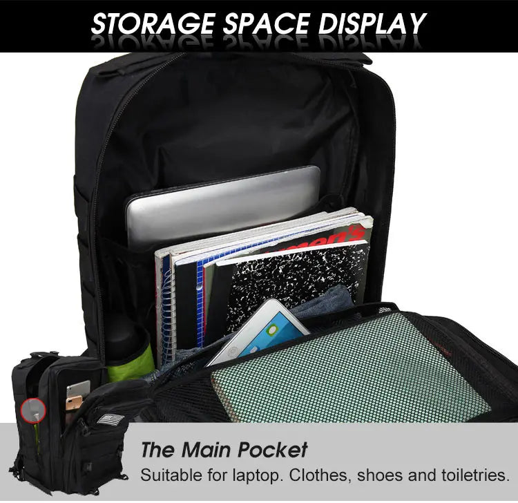 Tactical Backpack Large Capacity Waterproof Multi-functional Bags