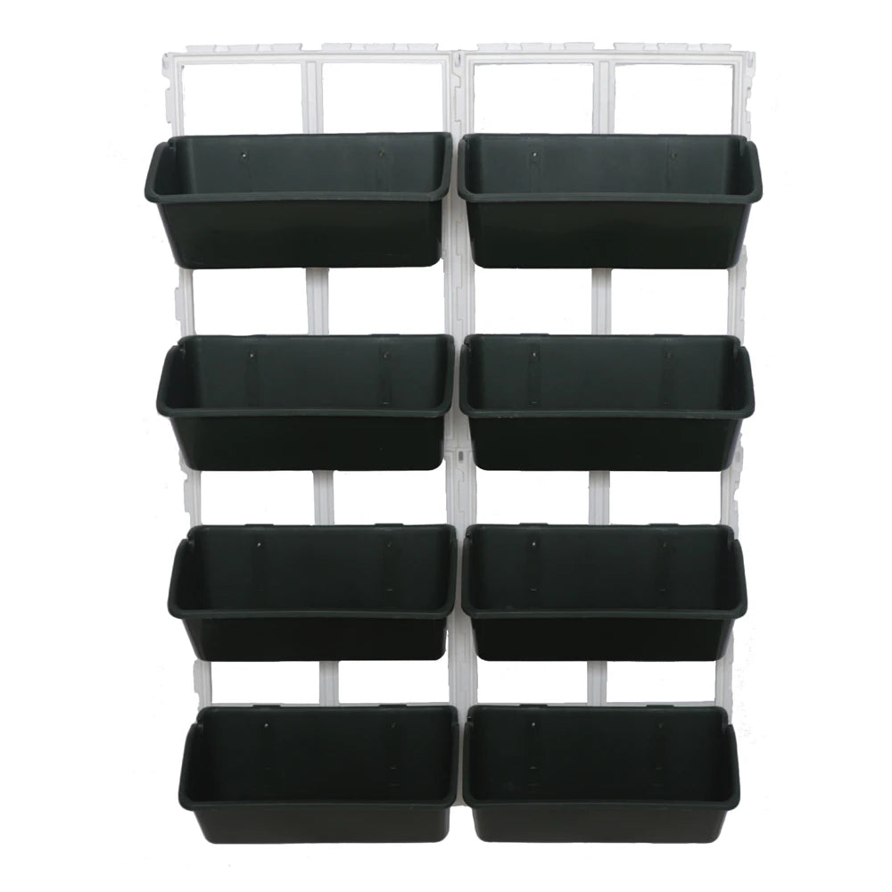 4 Tier Wall-Mounted Elevated Garden Planter Vertical Pots
