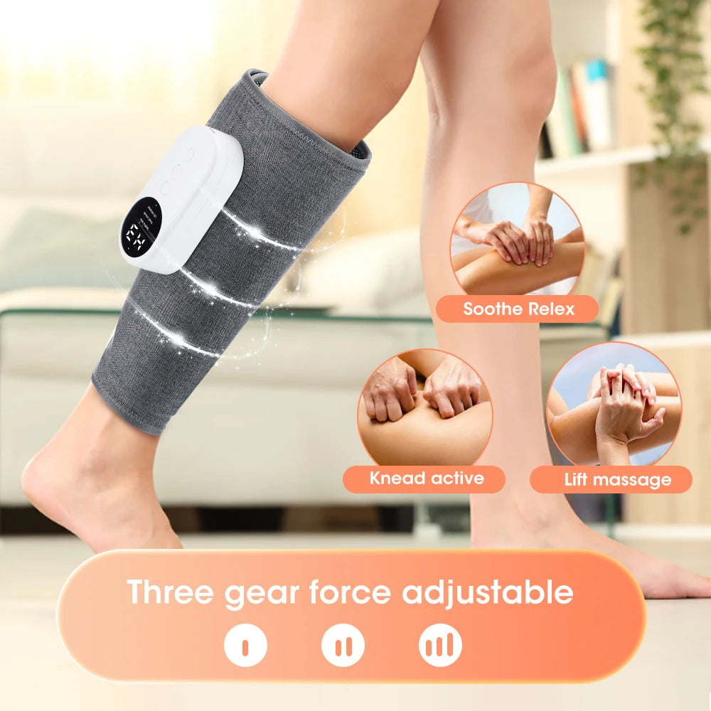 Eletric Calf Massager 360 Degree Air Pressure Heated Kneading