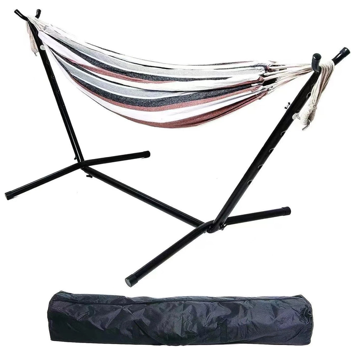 Double Hammock Stand 2-People Set with Carrying Bag