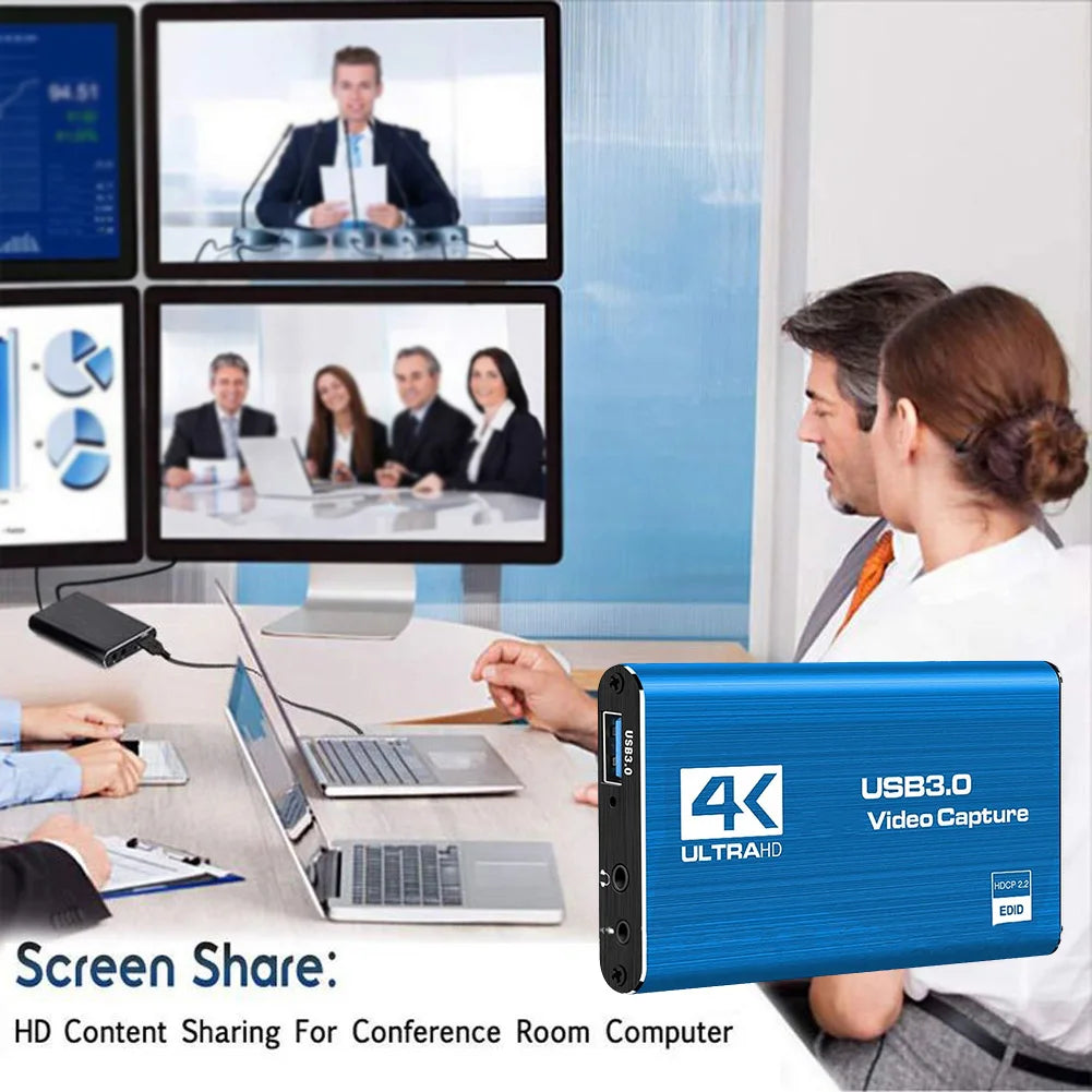 4K HDMI-Compatible USB 3.0 Video Capture Device 60FPS