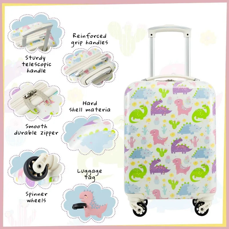 Kid’s Luggage Set 5 Piece Suitcase Set 16’’ Carry On
