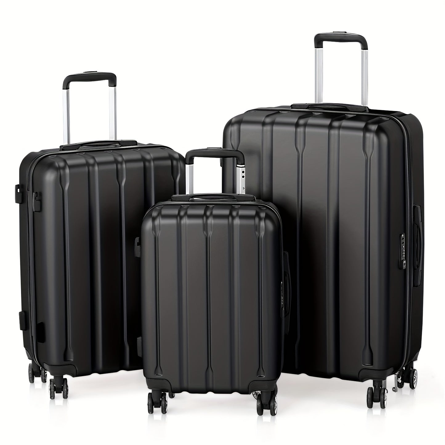3In1 Set Includes 20-Inch, 24-Inch, 28-Inch Luggage with Scratch-Resistant MateriaL