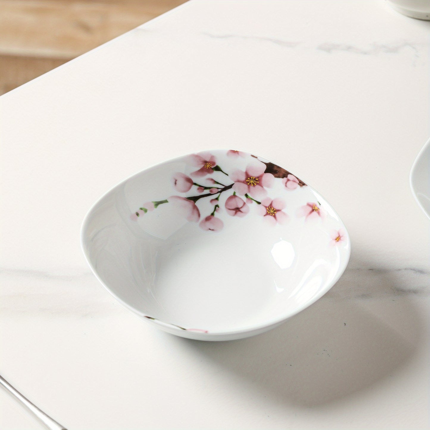 24pcs White Porcelain Ceramic Tableware Dinnerware Set with Dinner Dessert Soup Plate, Bowl Service for 6 Person