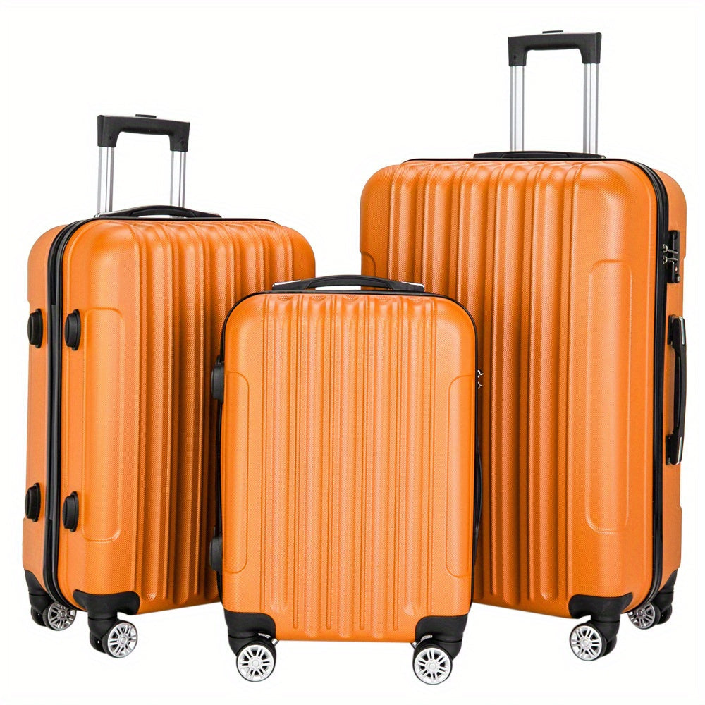 3In1 Set Includes 20-Inch, 24-Inch, 28-Inch Luggage with Scratch-Resistant MateriaL