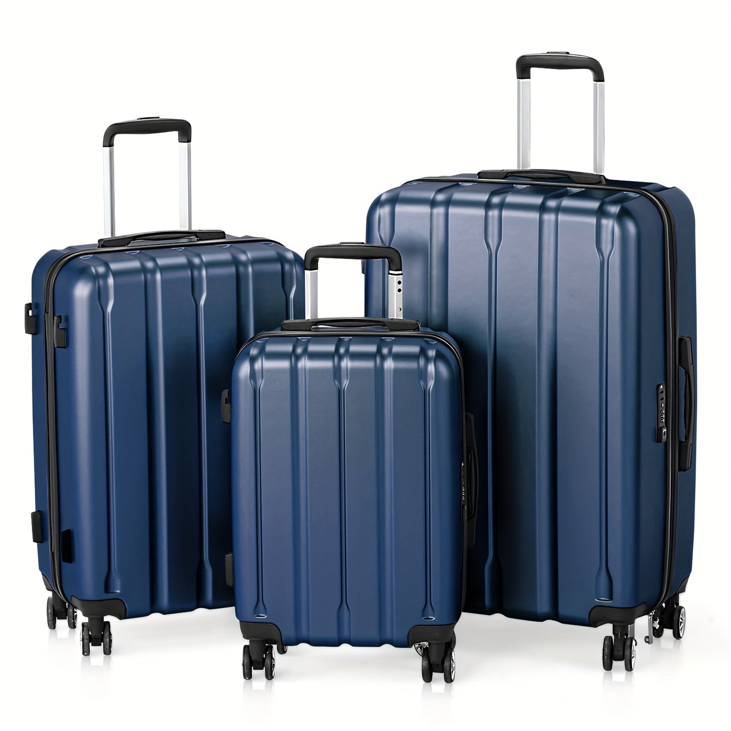 3In1 Set Includes 20-Inch, 24-Inch, 28-Inch Luggage with Scratch-Resistant MateriaL