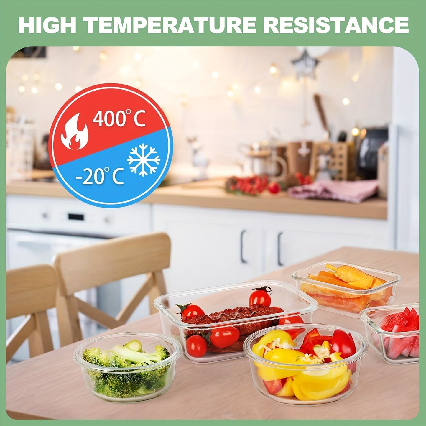 12pcs Glass Food Storage Containers with Lids