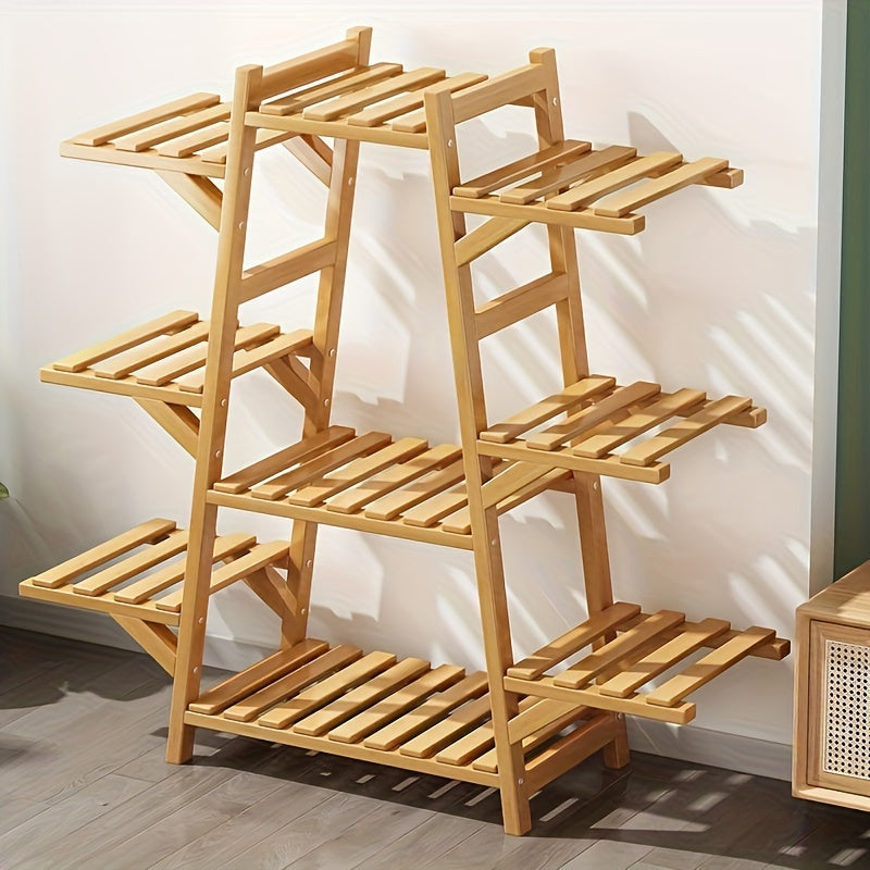 1pc Modern Balcony Flower Rack - Caddies with Multi-Layer Storage,