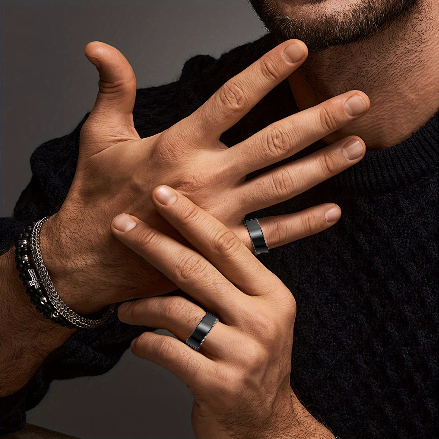 [Smart Fitness Ring]  Smart Ring for Men or Women - Activity and Fitness Tracker with Steps, Calories, Sleep Tracking, Exercise Monitoring for iPhone for Android