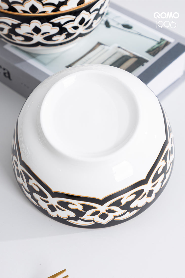 Dinnerware Set for 4-8, Handmade Reactive Glaze Dishes
