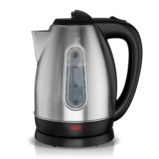 Stainless Steel Electric Kettle 1.8 Liter Fast Boil 1500W
