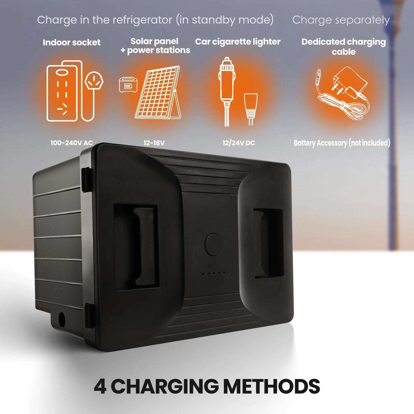 SIMZLIFE Portable Car Refrigerator Battery Mini Fridge 12/24V