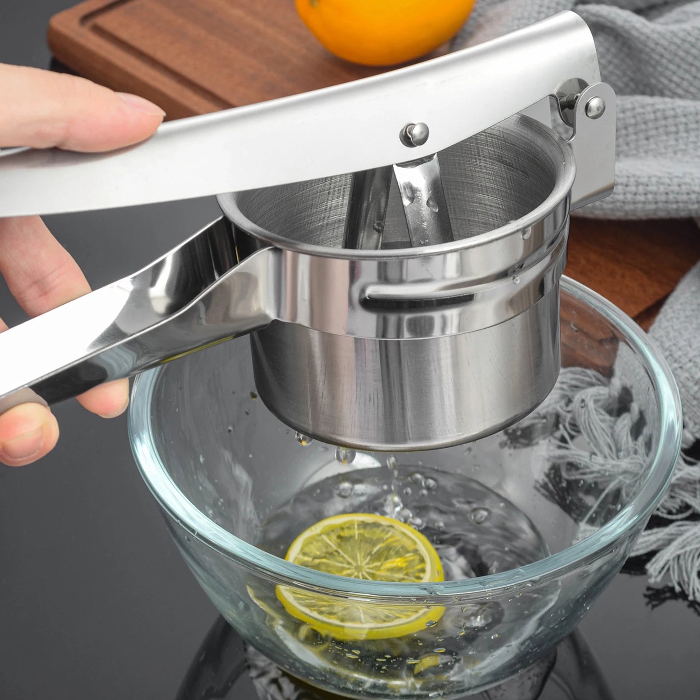 Potato Ricer Stainless Steel with 3 Interchangeable Discs