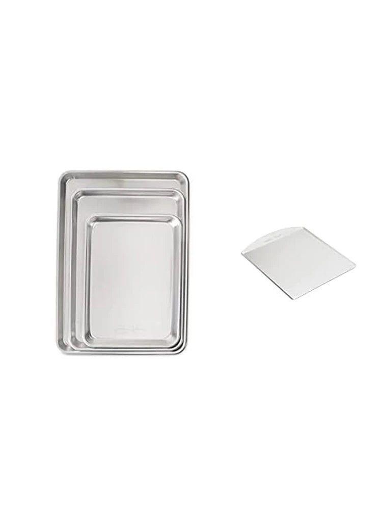 3 Piece Baker's Delight Set + Nordic Ware Natural Aluminum Commercial Large Classic Cookie Sheet