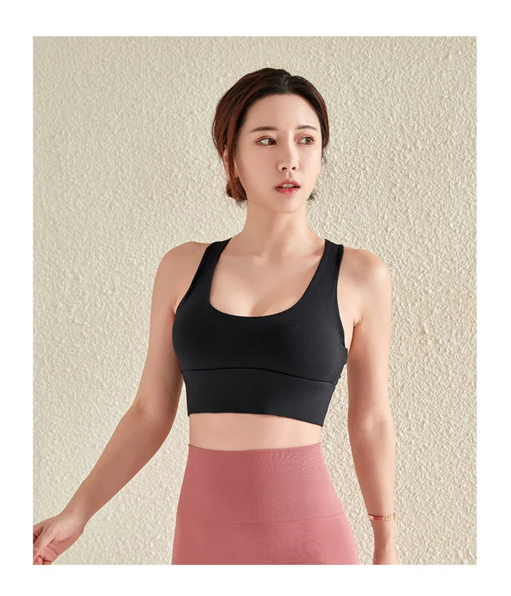 Gym Push Up Bra Women Sports Bra Back Closure High Impact Workout Sport Top Crop Fitness Wear for Yoga Gym Brassiere Sportswear