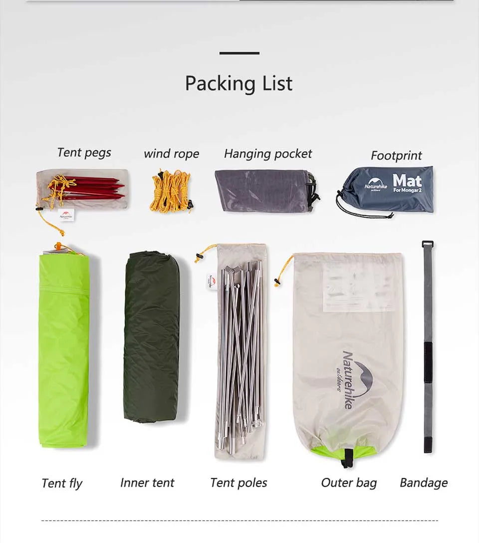 2 Tent 2 Person Backpacking Tent Waterproof