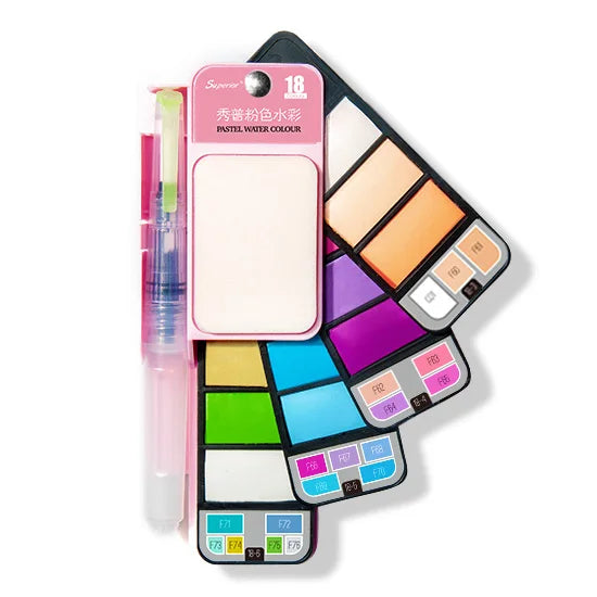 Superior 25 Color Solid Watercolor Paint Set