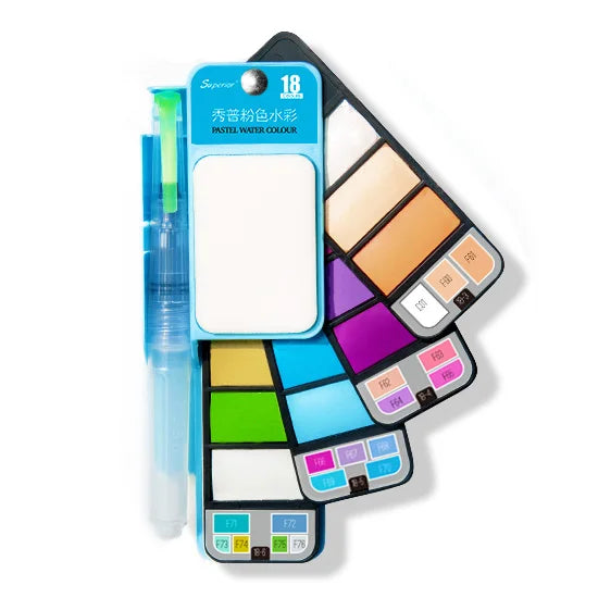 Superior 25 Color Solid Watercolor Paint Set