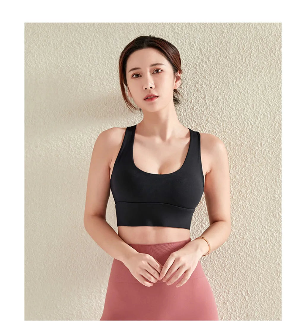 Gym Push Up Bra Women Sports Bra Back Closure High Impact Workout Sport Top Crop Fitness Wear for Yoga Gym Brassiere Sportswear