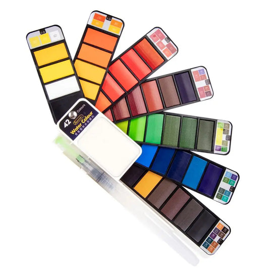 Superior 25 Color Solid Watercolor Paint Set