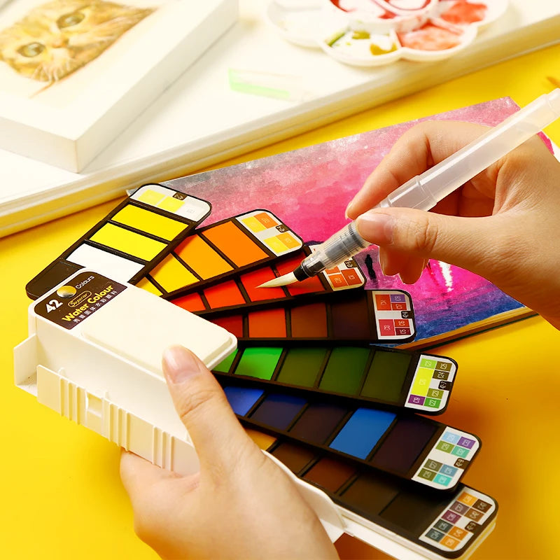 Superior 25 Color Solid Watercolor Paint Set
