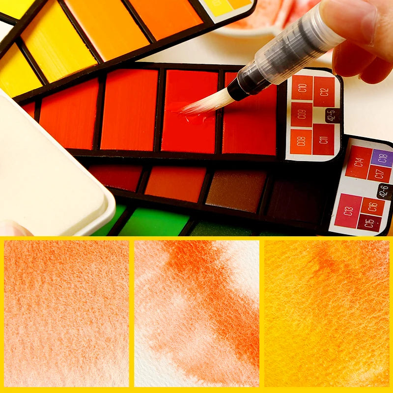 Superior 25 Color Solid Watercolor Paint Set