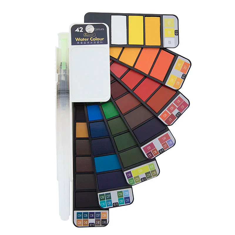 Superior 25 Color Solid Watercolor Paint Set