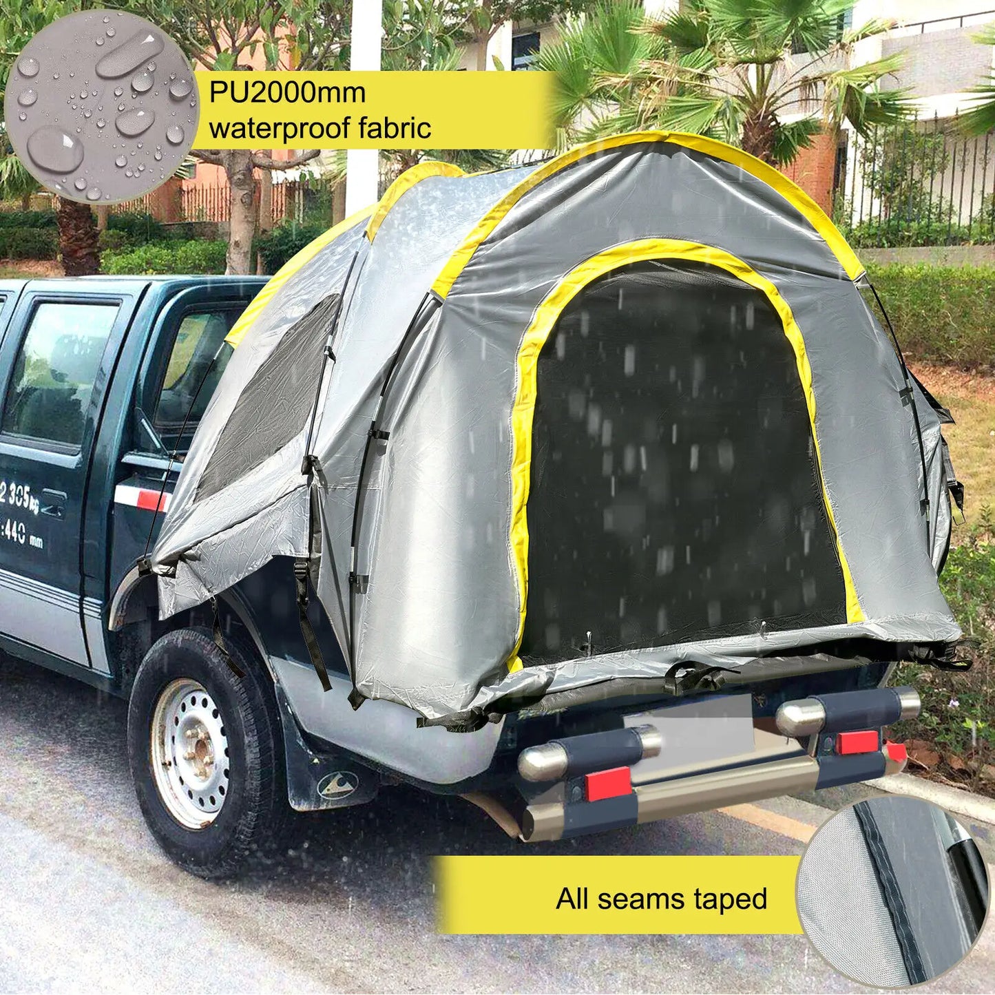 VEVOR 5-8 FT Waterproof Truck Tent Bed for Camping Hiking