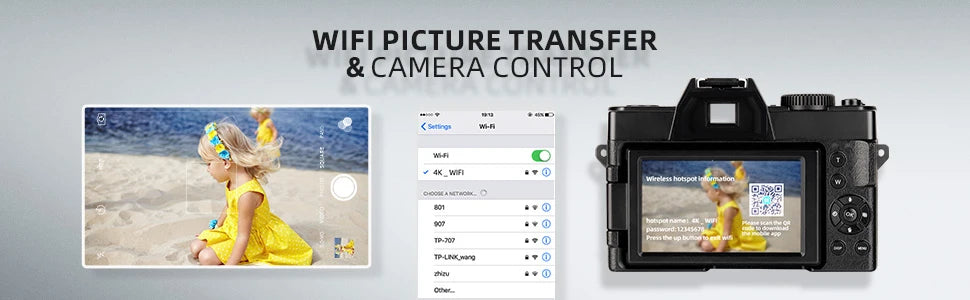 4K Digital Camera – Compact Vintage-Style