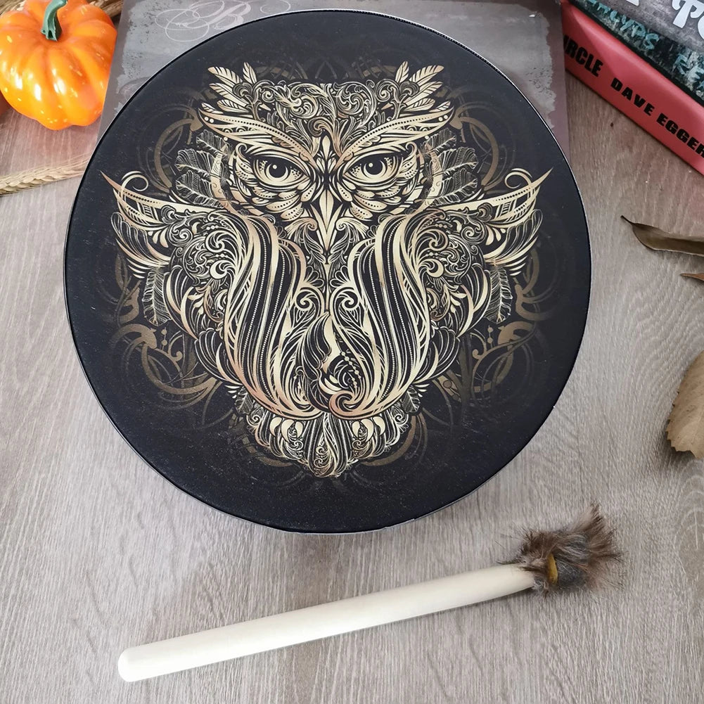 Handmade Fashion Alchemical Moon Drum  Sound Healing Tool for Spiritual Music Meditation