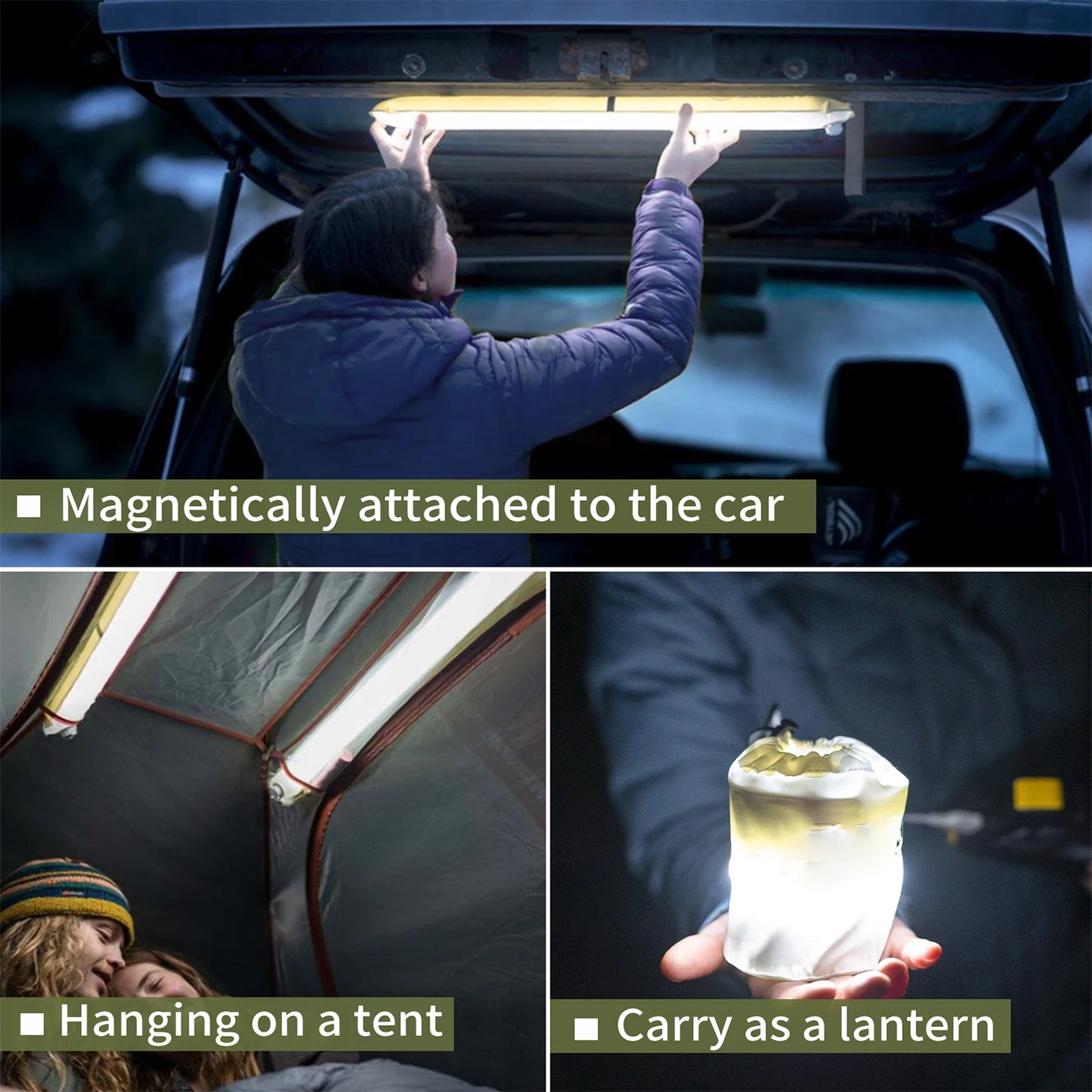 SELORSS Rechargeable Portable Camping Strong Light Waterproof