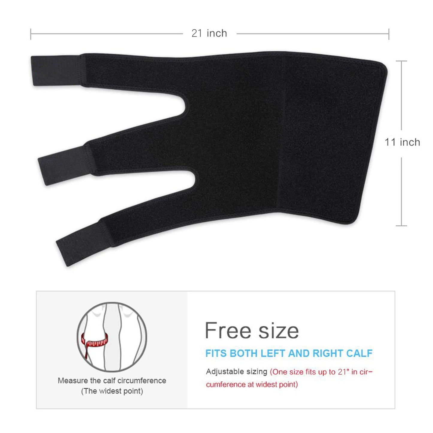 Adjustable Calf Support Calf Compression Brace Sleeve Wrap